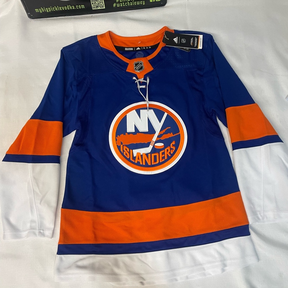 Adidas Blue and Orange Islanders Jersey